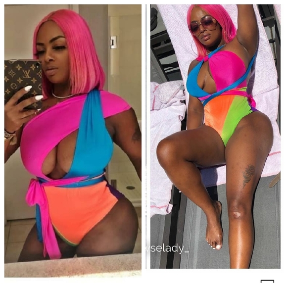 Other - Neon Delight Infinity colorblock swimsuit